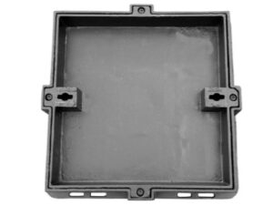 solid top manhole cover with two liftting slots